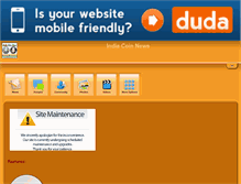 Tablet Screenshot of indiacoinnews.com